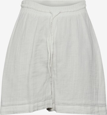 Pieces Petite Wide leg Trousers 'Stina' in White: front