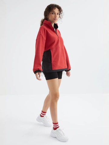Giacca di pile 'Sweatshirts' di Tommy Life in rosso