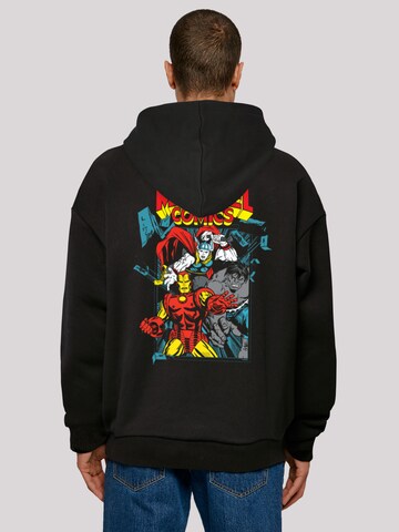 Sweat-shirt 'Marvel Comics Trio Pose' F4NT4STIC en noir : devant