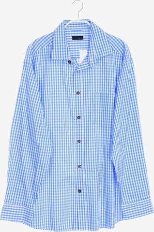 Tchibo Button Up Shirt in XXL in Blue: front