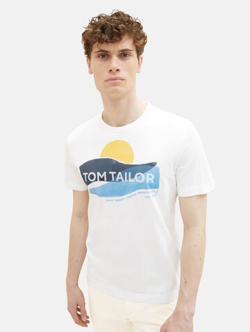 T-Shirt TOM TAILOR en blanc