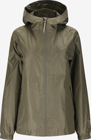 Weather Report Weatherproof jacket 'Pack'way' in Green: front