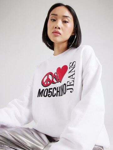 Moschino Jeans Sweatshirt in Weiß