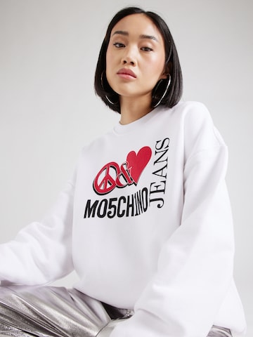 Moschino JeansSweater majica - bijela boja
