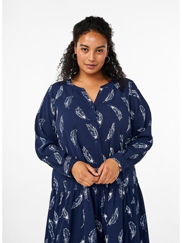 Zizzi - Vestido camisero 'XANNI' en azul