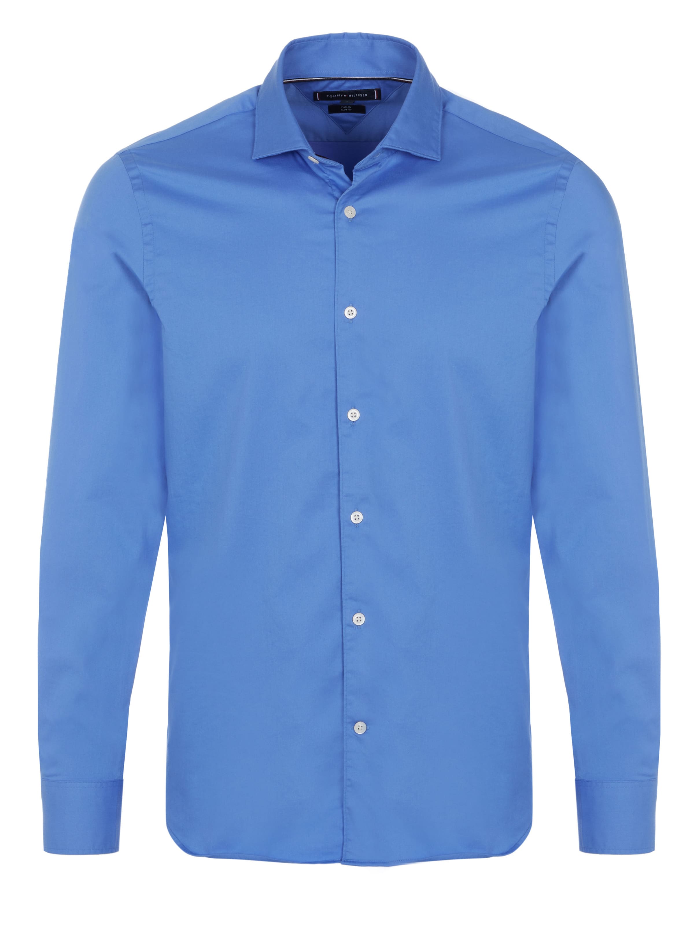 TOMMY HILFIGER Regular Fit Businesshemd in Blau: Vorderseite