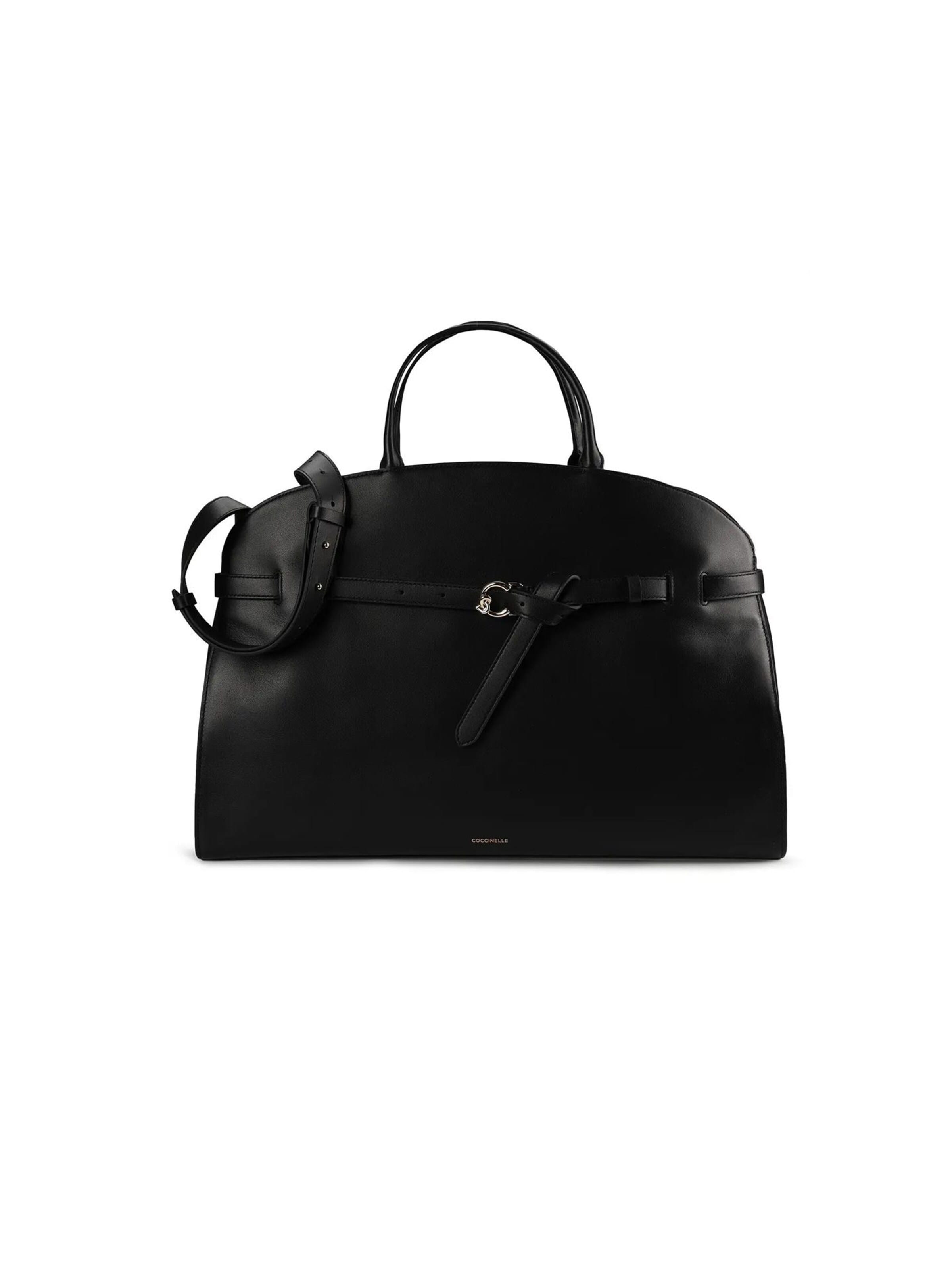 Coccinelle - Bolso de mano 'Handbag Smooth Leather' en negro: frente