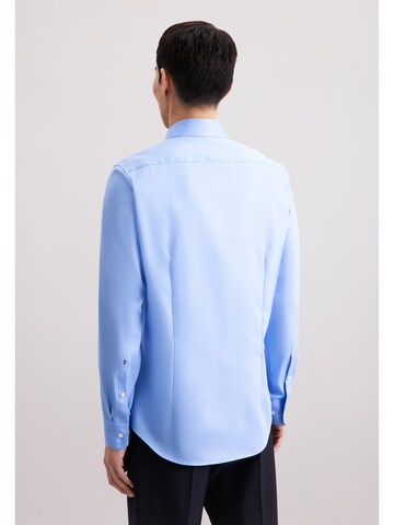 SEIDENSTICKER Slim fit Zakelijk overhemd 'Schwarze Rose' in Blauw