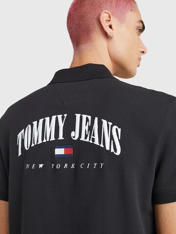 Tommy Jeans Shirt 'Varsity' in Schwarz