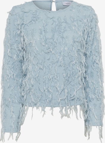 SAINT TROPEZ Bluse 'NinetteSZ ' in Blau: Vorderseite