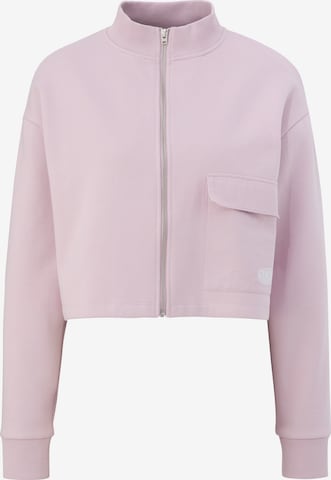 QS Sweatvest in Roze: voorkant