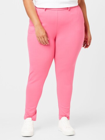 Regular Pantalon 'MADDIE' Zizzi en rose : devant