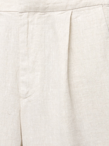 Wide Leg Pantalon à pince Pull&Bear en blanc