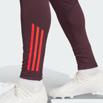 ADIDAS PERFORMANCE Slim fit Sports trousers 'FC Bayern Tiro 24' in Red