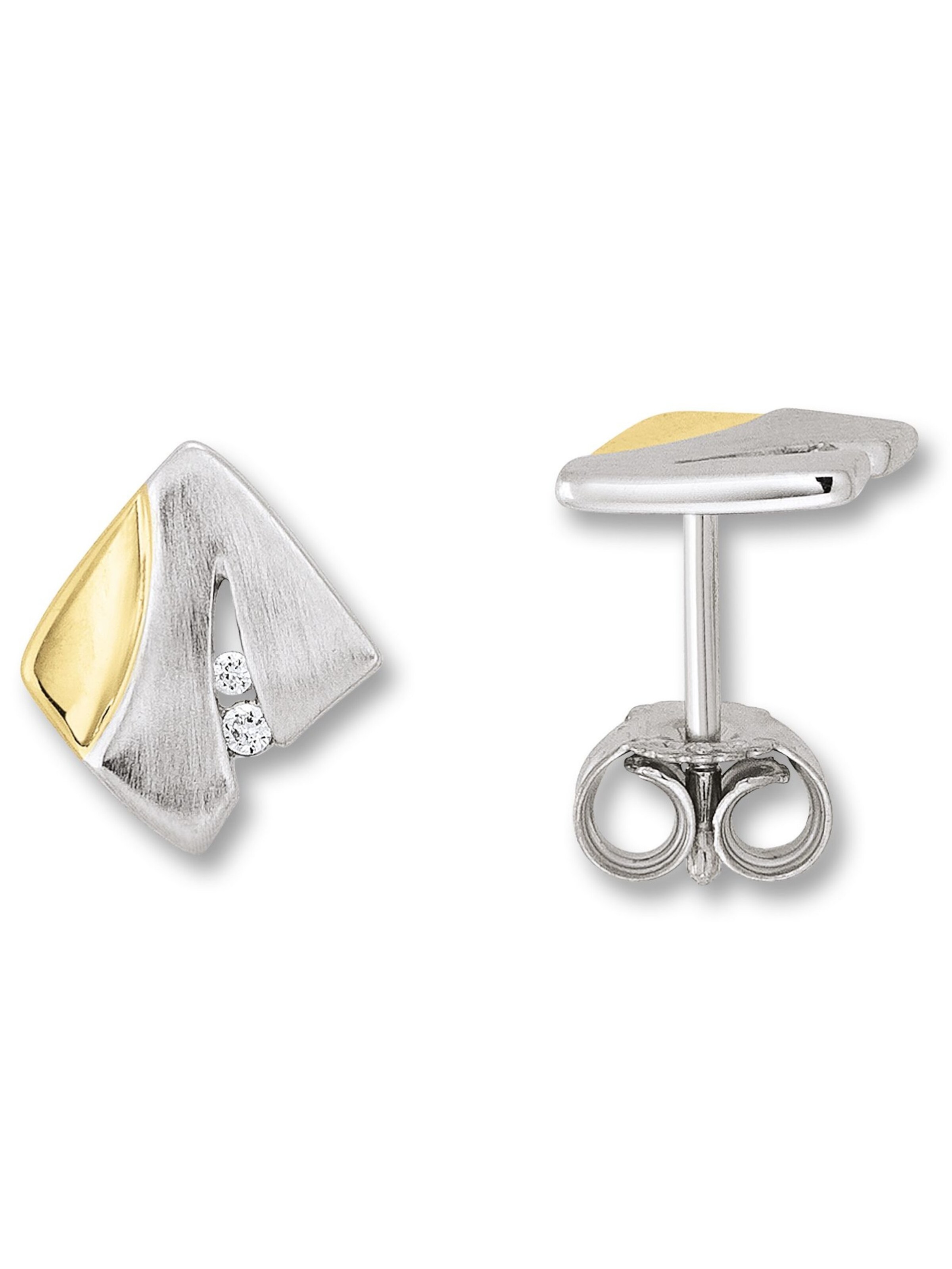 ONE ELEMENT Ohrringe in Silber: Vorderseite