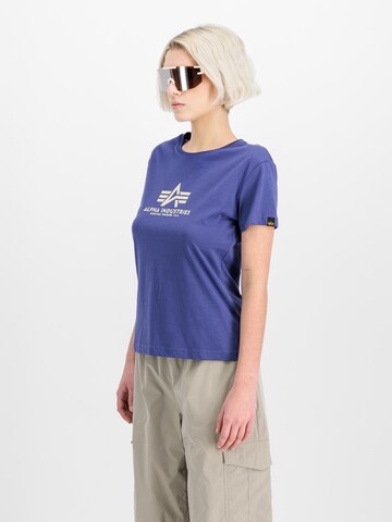 T-shirt ALPHA INDUSTRIES en violet : devant