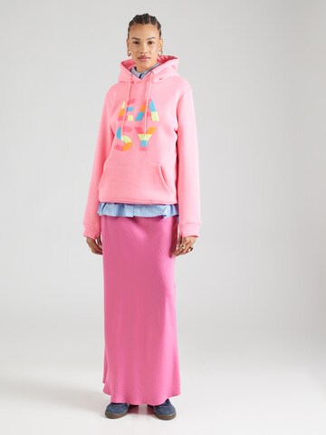 Zwillingsherz Sweatshirt 'EASY' in Pink