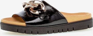 GABOR Mules in Black: front