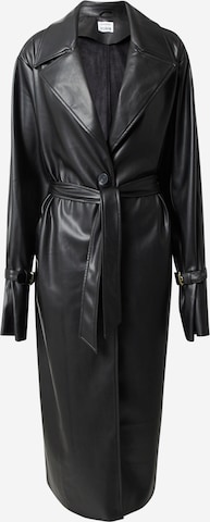 Hoermanseder x About You Between-Seasons Coat 'Irina' in Black: front