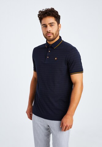 Leif Nelson Poloshirt 'LN-55380' in Blau