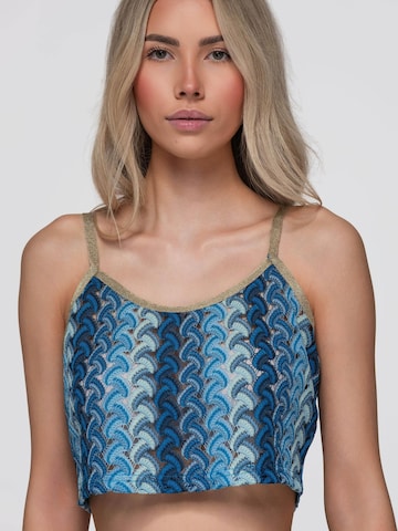 Top di Ombre in blu