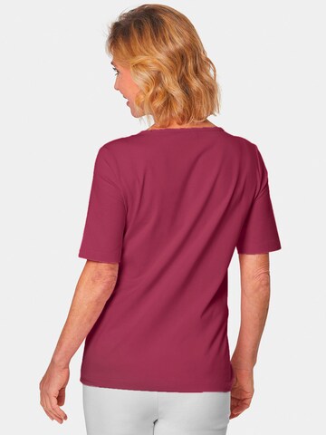 Goldner T-Shirt in Rot