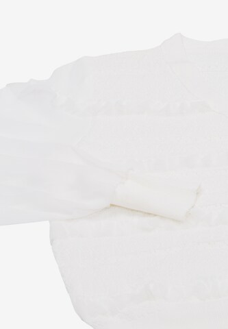 carato Knit Cardigan in White