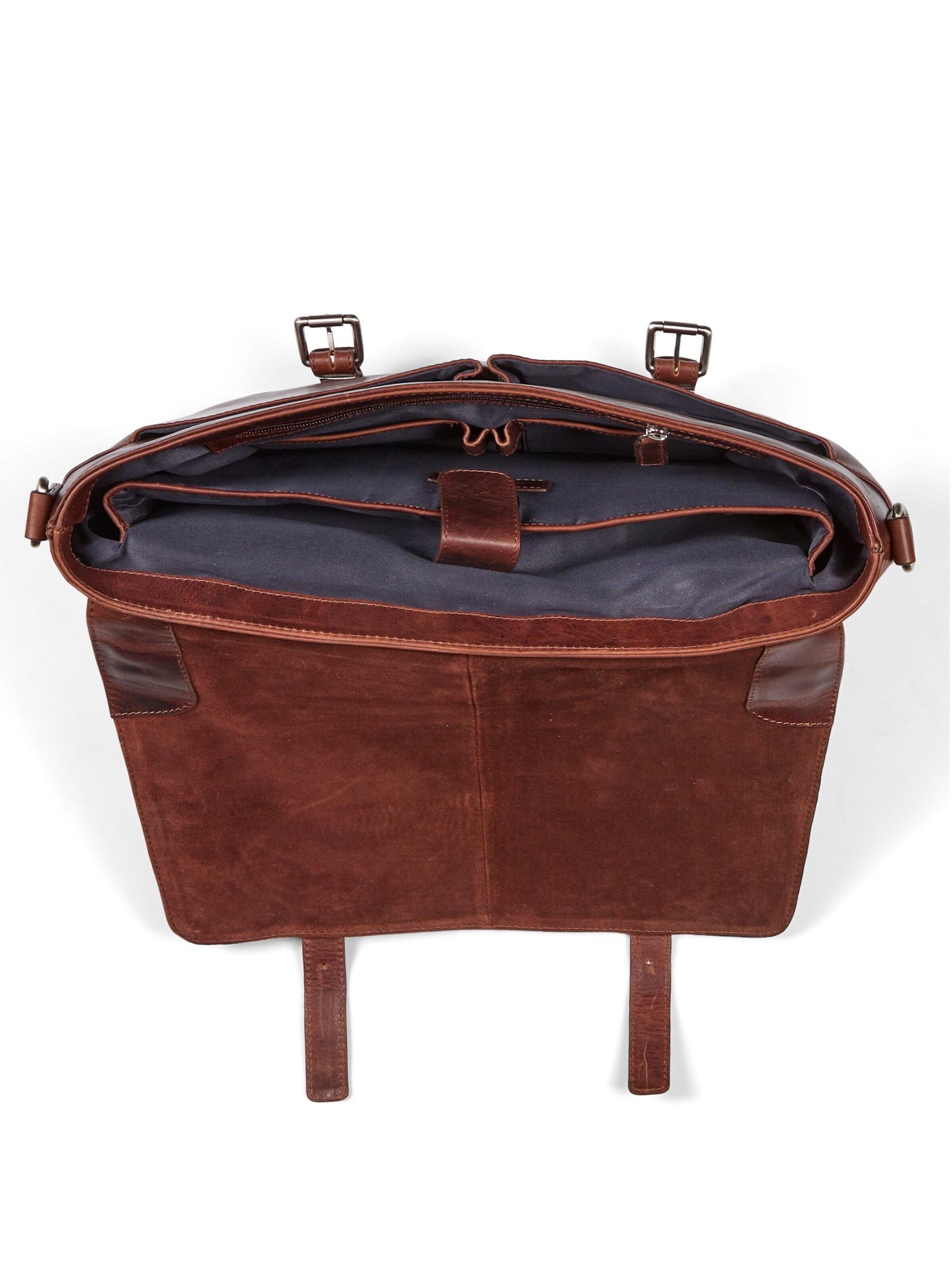 Howard London - Maletín 'Howard Briefcase James Brown' en marrón