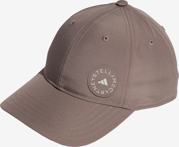 Cappello da baseball sportivo di ADIDAS BY STELLA MCCARTNEY in marrone: frontale