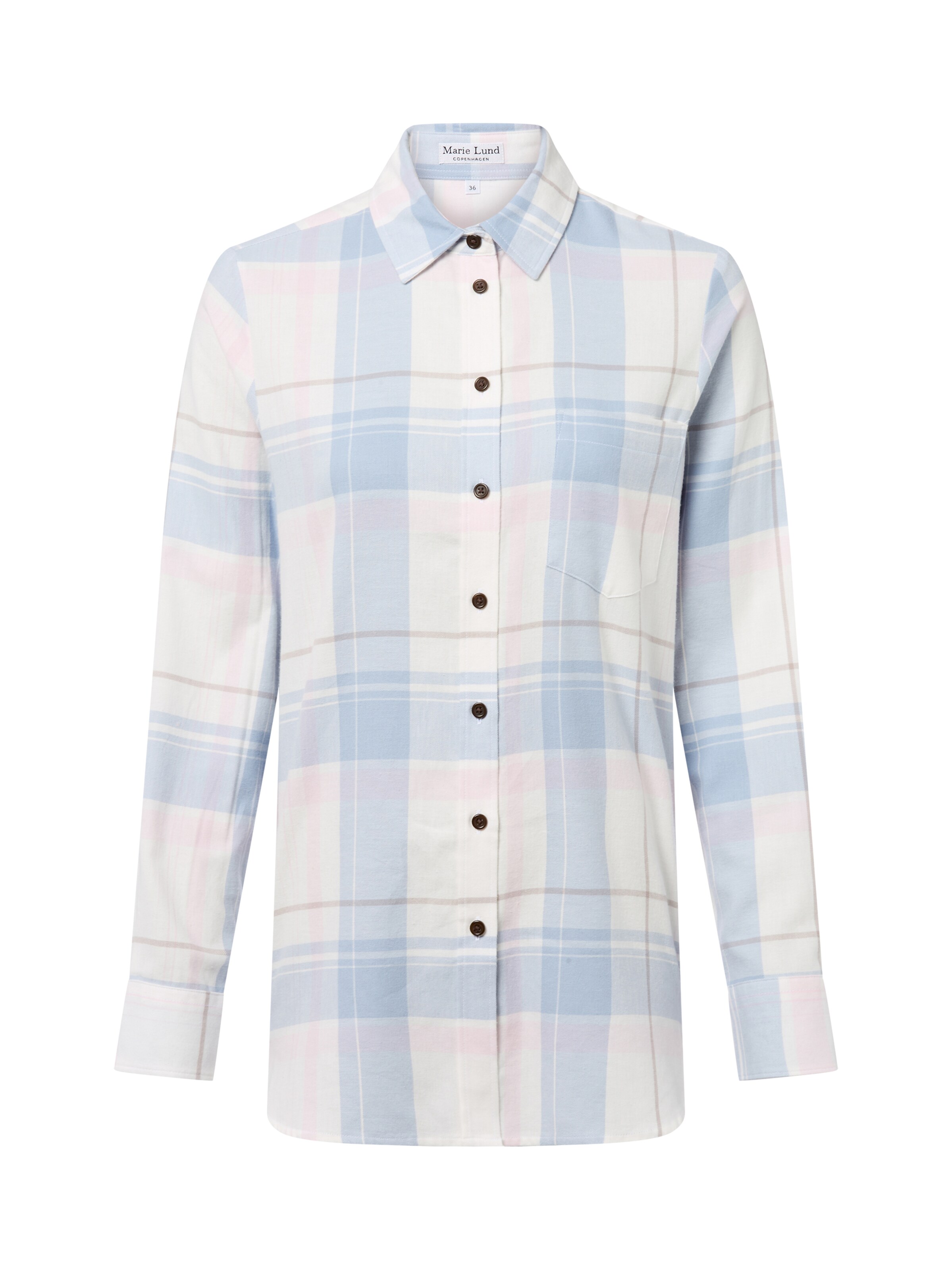 Marie Lund Blouse in Blue: front