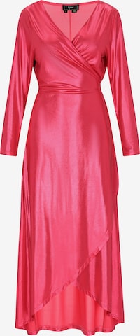 Robe de soirée faina en rose : devant