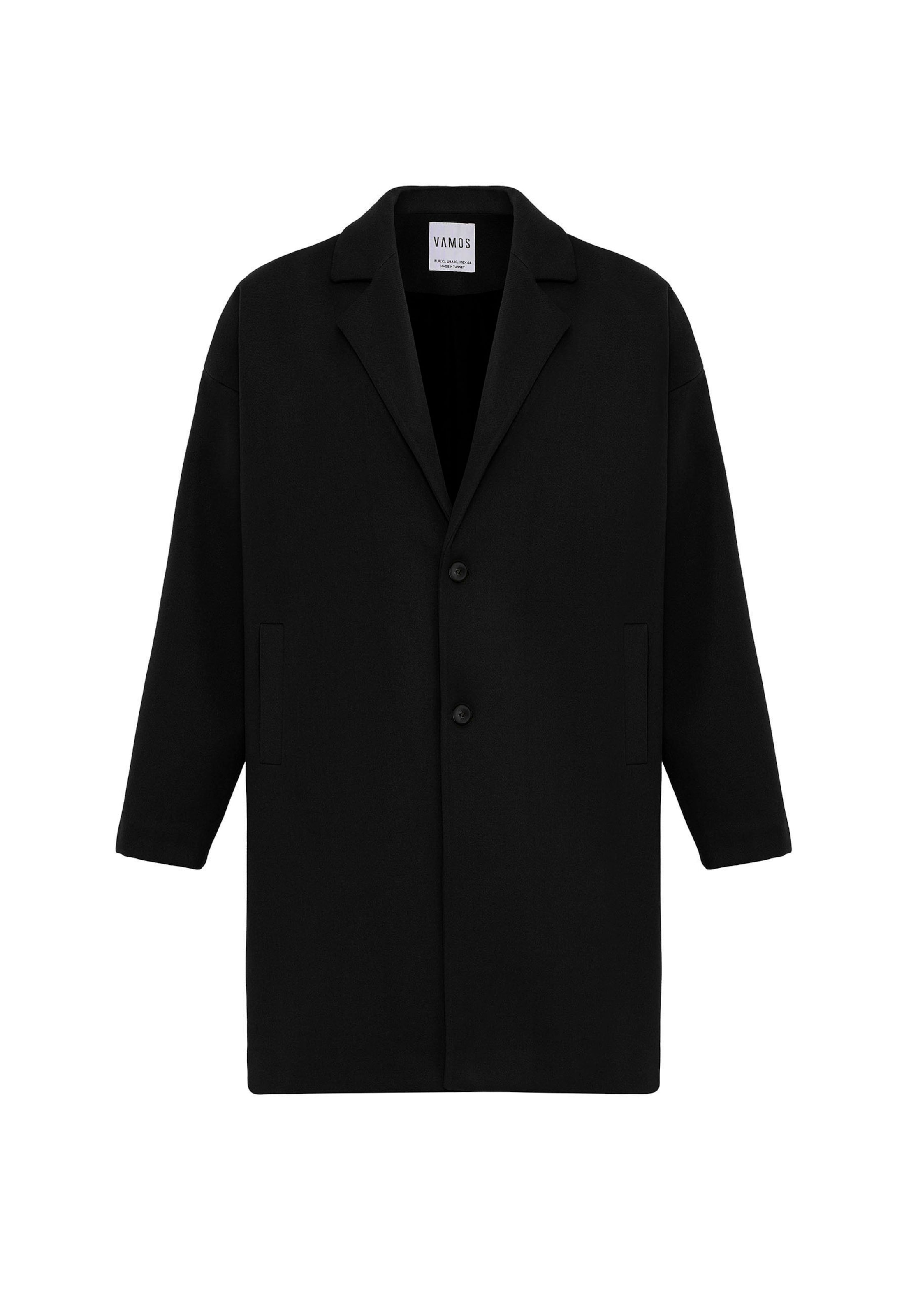 Cappotto di mezza stagione di VAMOS CLO in nero: frontale