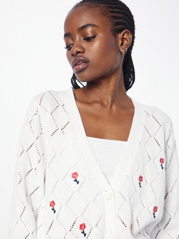 Pepe Jeans Knit Cardigan 'FLORA' in White