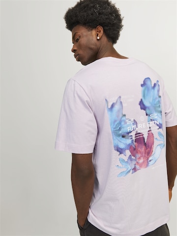 JACK & JONES - Camiseta 'Stagger' en lila: frente