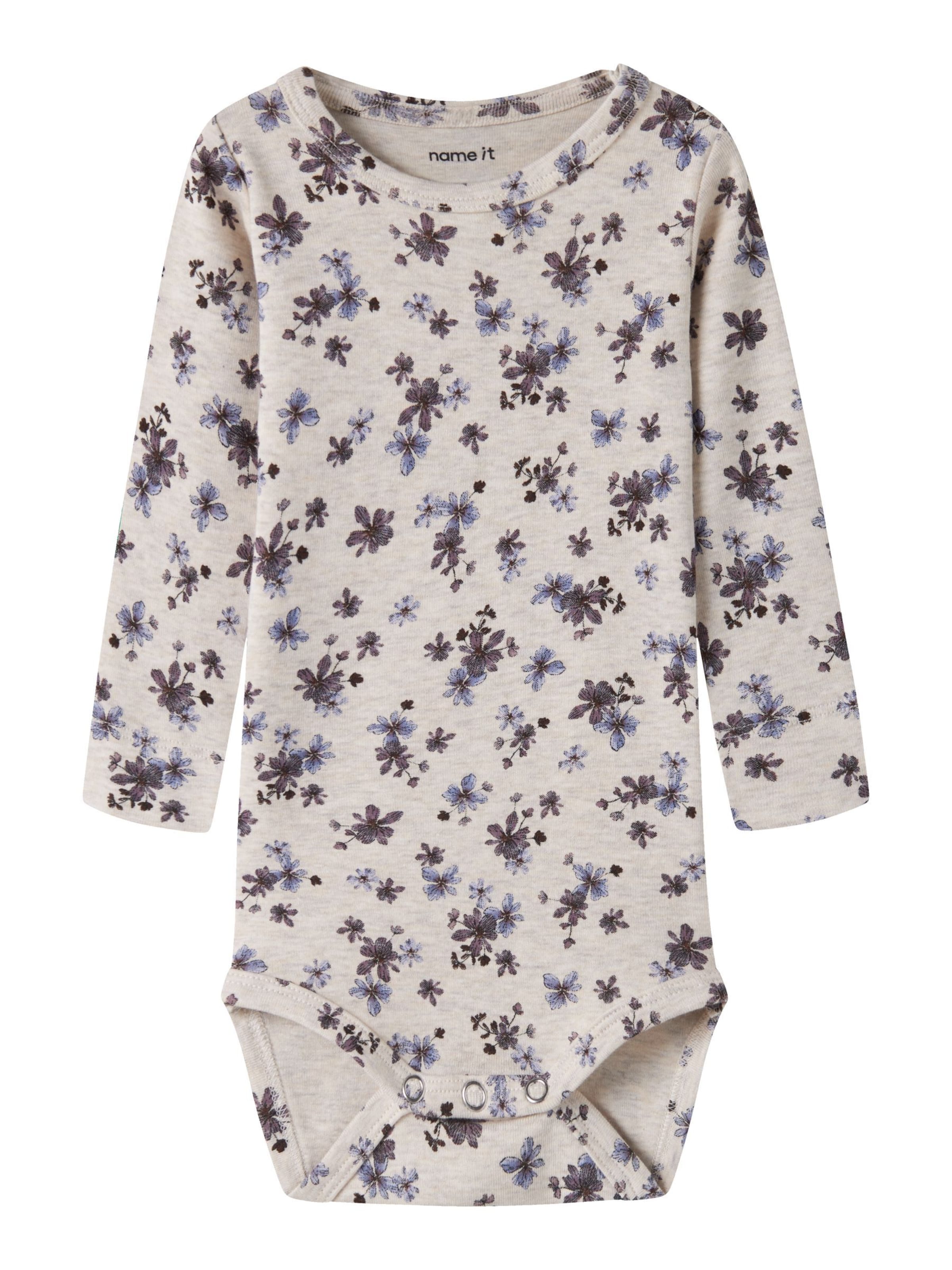 Tutina / body per bambino di NAME IT in bianco: frontale