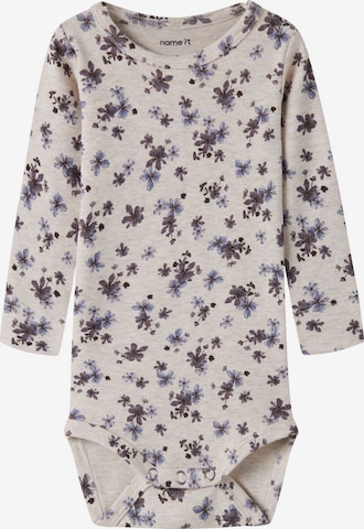 Tutina / body per bambino di NAME IT in bianco: frontale