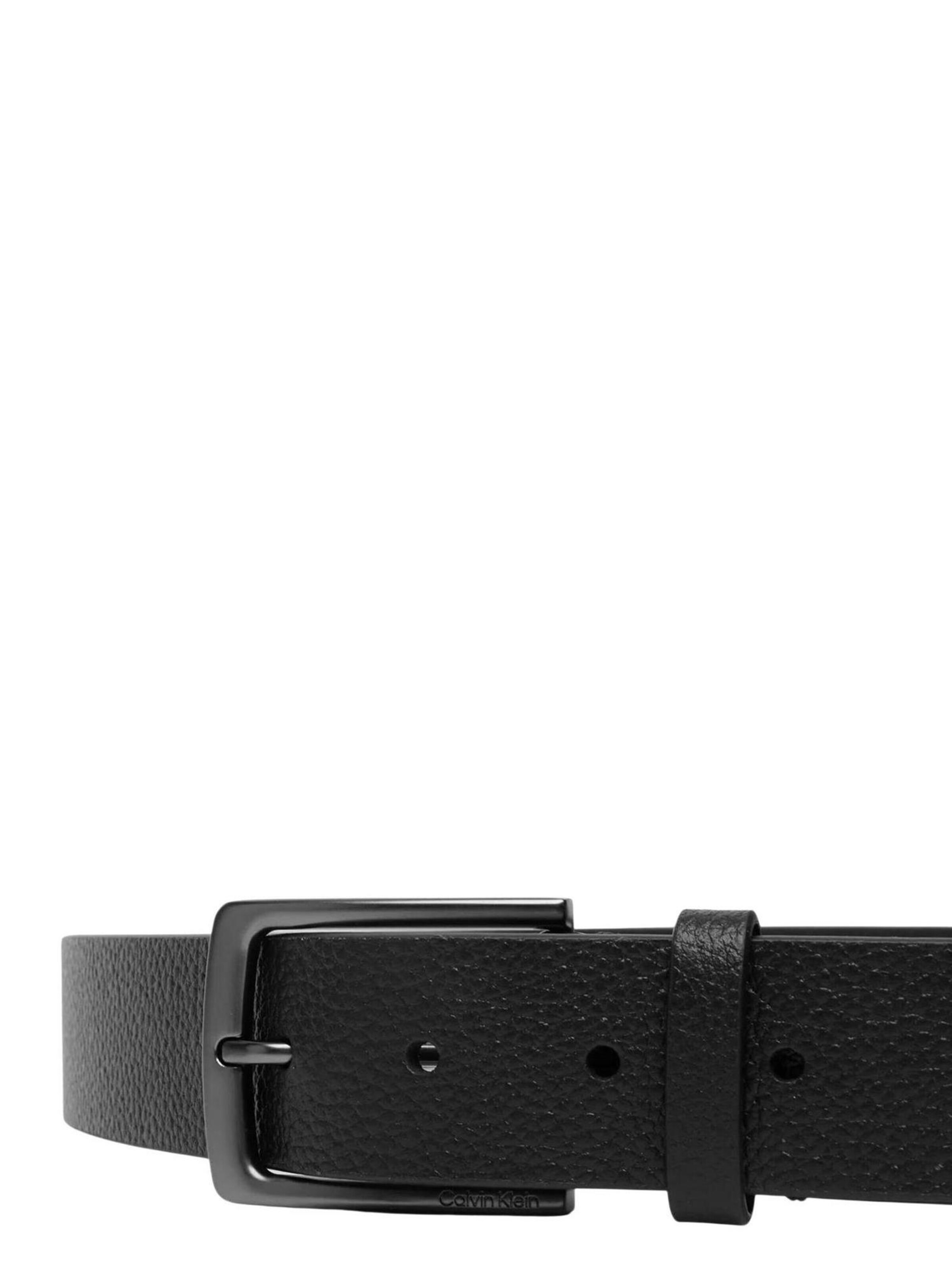 Cintura 'CASUAL PIN BUCKLE PEBBLE 35MM LV04D7095G' di Calvin Klein in nero