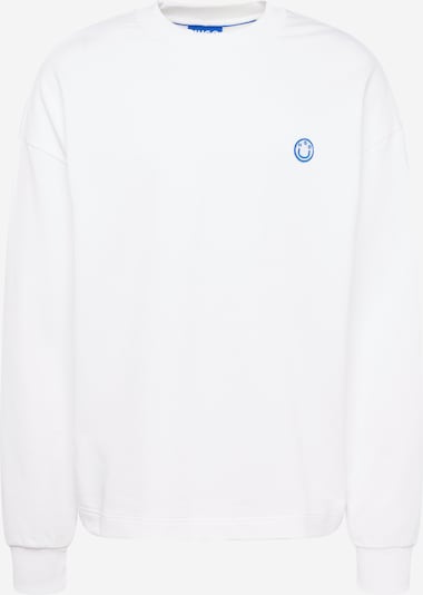 HUGO Blue Sweat-shirt 'Ninnyo' en bleu / blanc, Vue avec produit