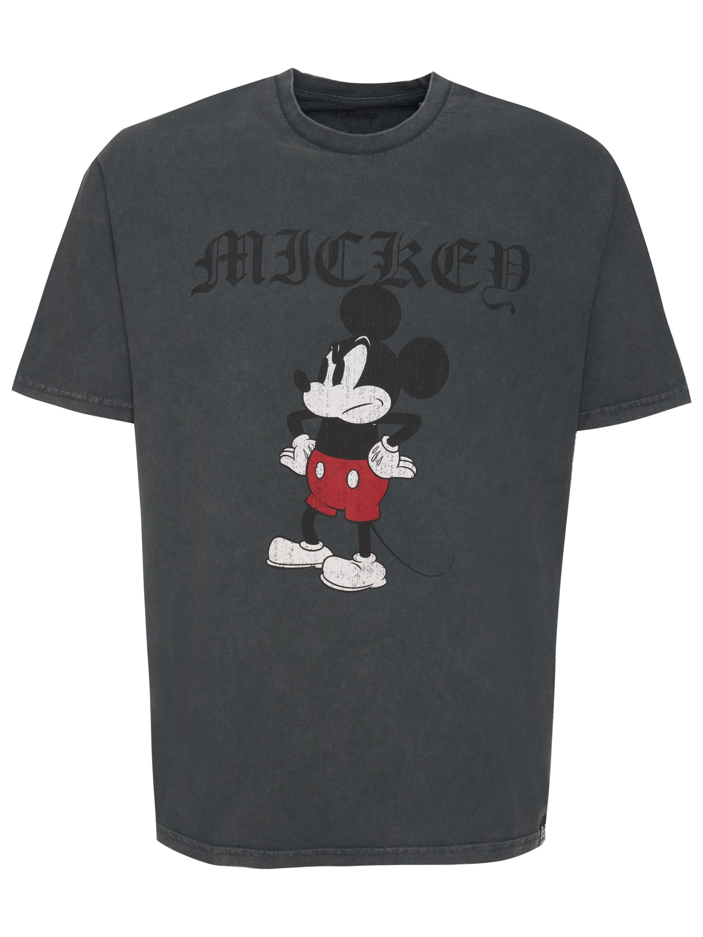 Recovered Shirt 'Disney Grumpy Mickey' in Grey: front