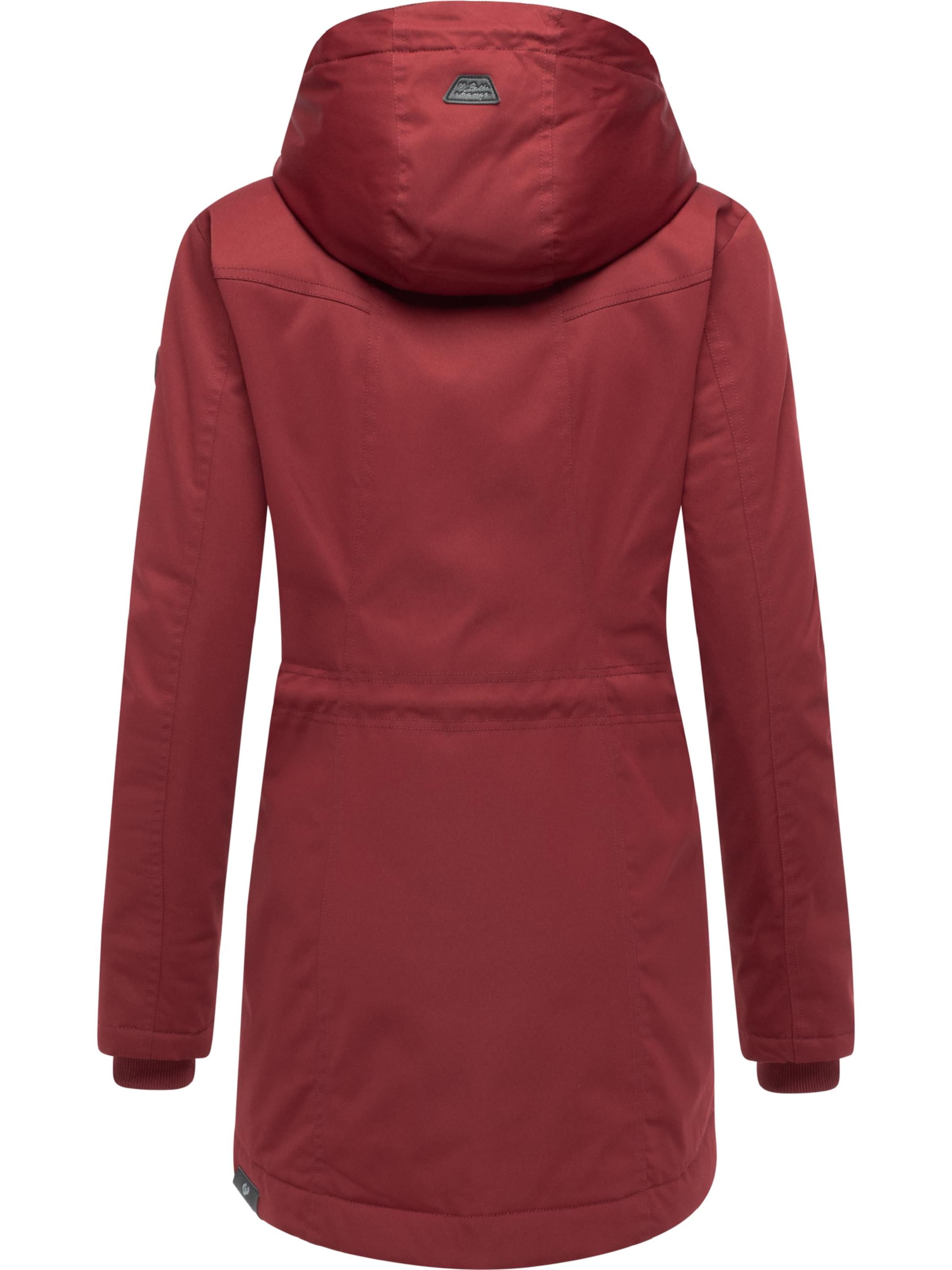 Ragwear Winter Jacket 'Ellsa' in Red
