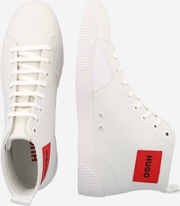 Sneaker alta 'Zero Hito' di HUGO Red in bianco