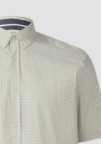 s.Oliver Regular fit Button Up Shirt in Yellow