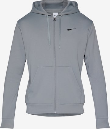 NIKE Спортивная кофта 'FLEX' в Серый: спереди