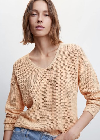 MANGO Sweater 'Liarte' in Beige