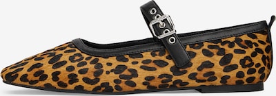 Tommy Jeans Otvorene balerinke u smeđa / crna, Pregled proizvoda