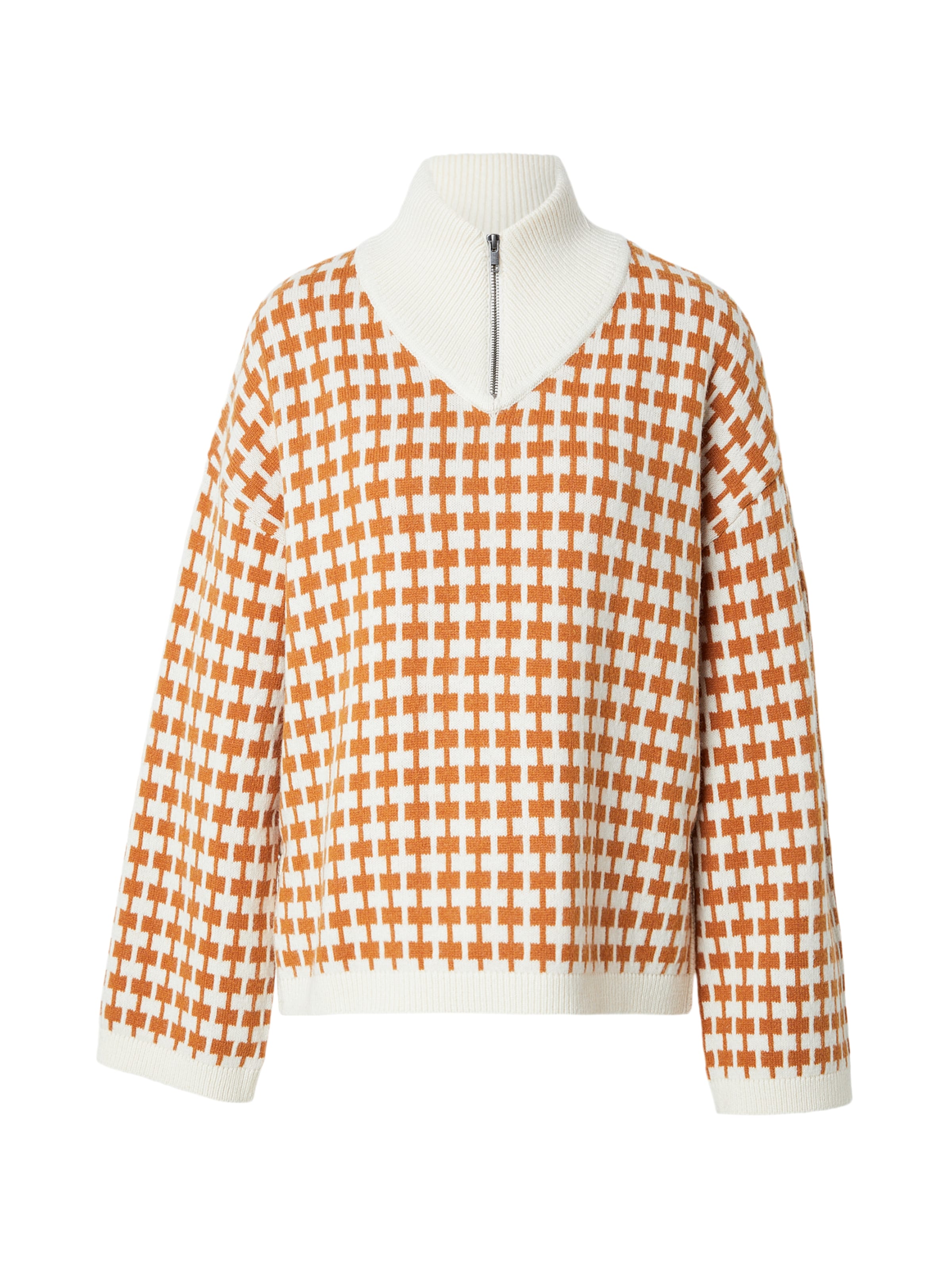 MSCH COPENHAGEN Υπερμέγεθες πουλόβερ 'Amaria' σε καφέ: μπροστά