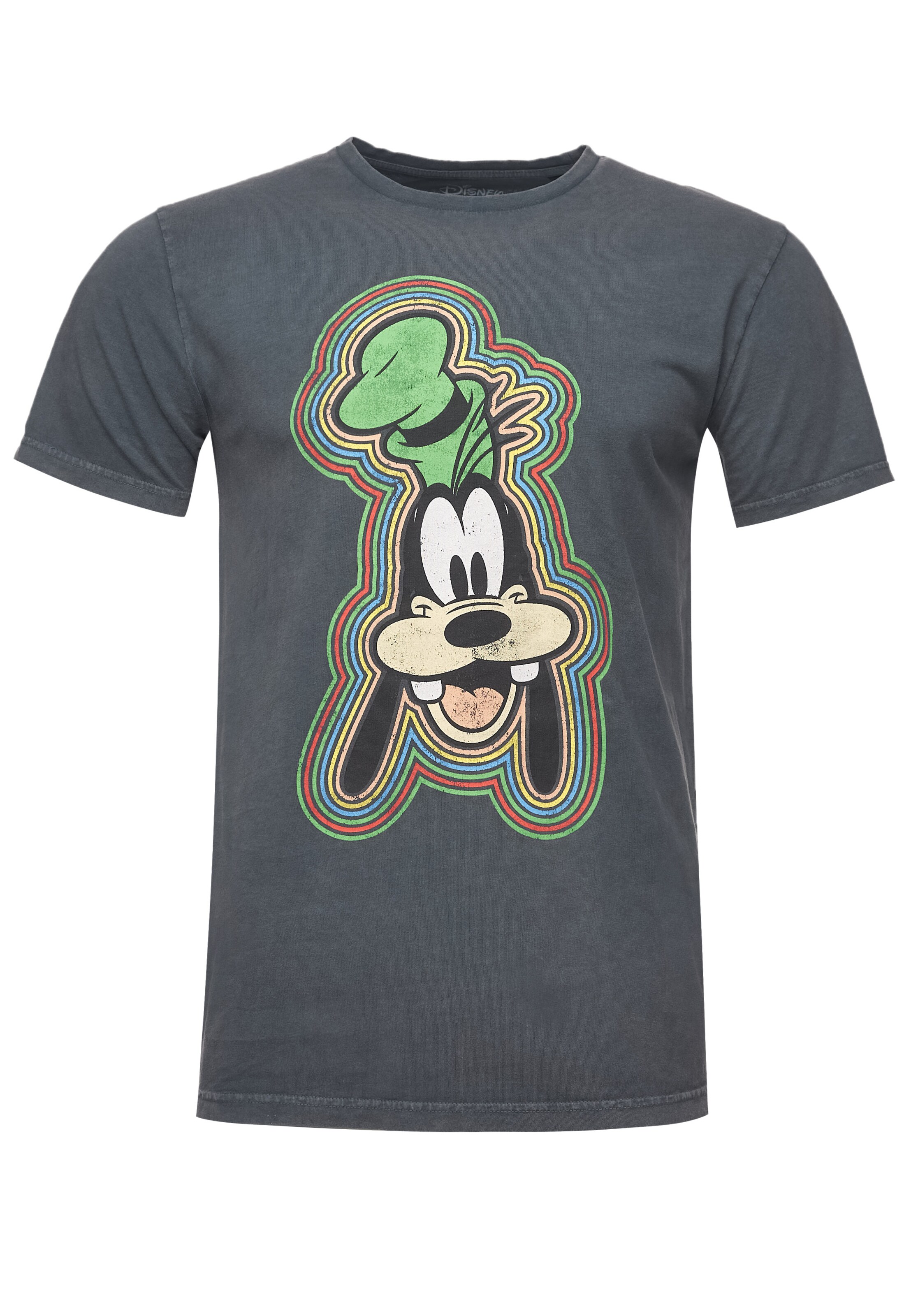 Recovered Shirt 'Disney Goofy Outline' in Black, Item view