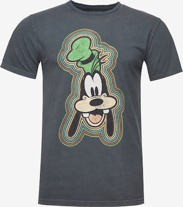 Recovered Shirt 'Disney Goofy Outline' in Zwart: voorkant