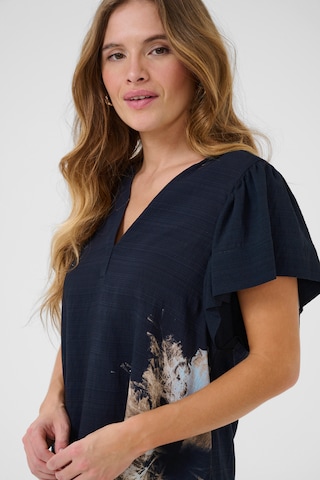 CULTURE Bluse 'Pop Greece' in Blau