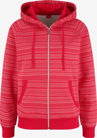 s.Oliver Sweatvest in Rood: voorkant